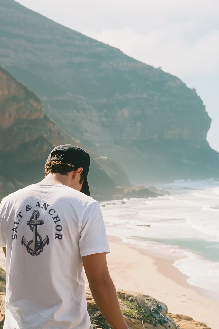 He Calls You to Fish Christian T-Shirt | Matthew 4:19 | Salt & Anchor