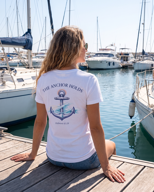 The Anchor Holds – Christian Faith T-Shirt | Coastal Apparel