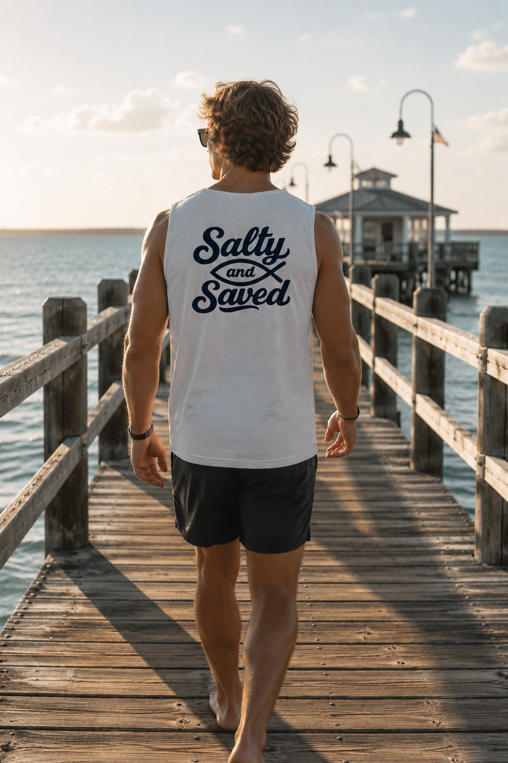 Salty and Saved Christian T-Shirt | Faith Coastal Apparel