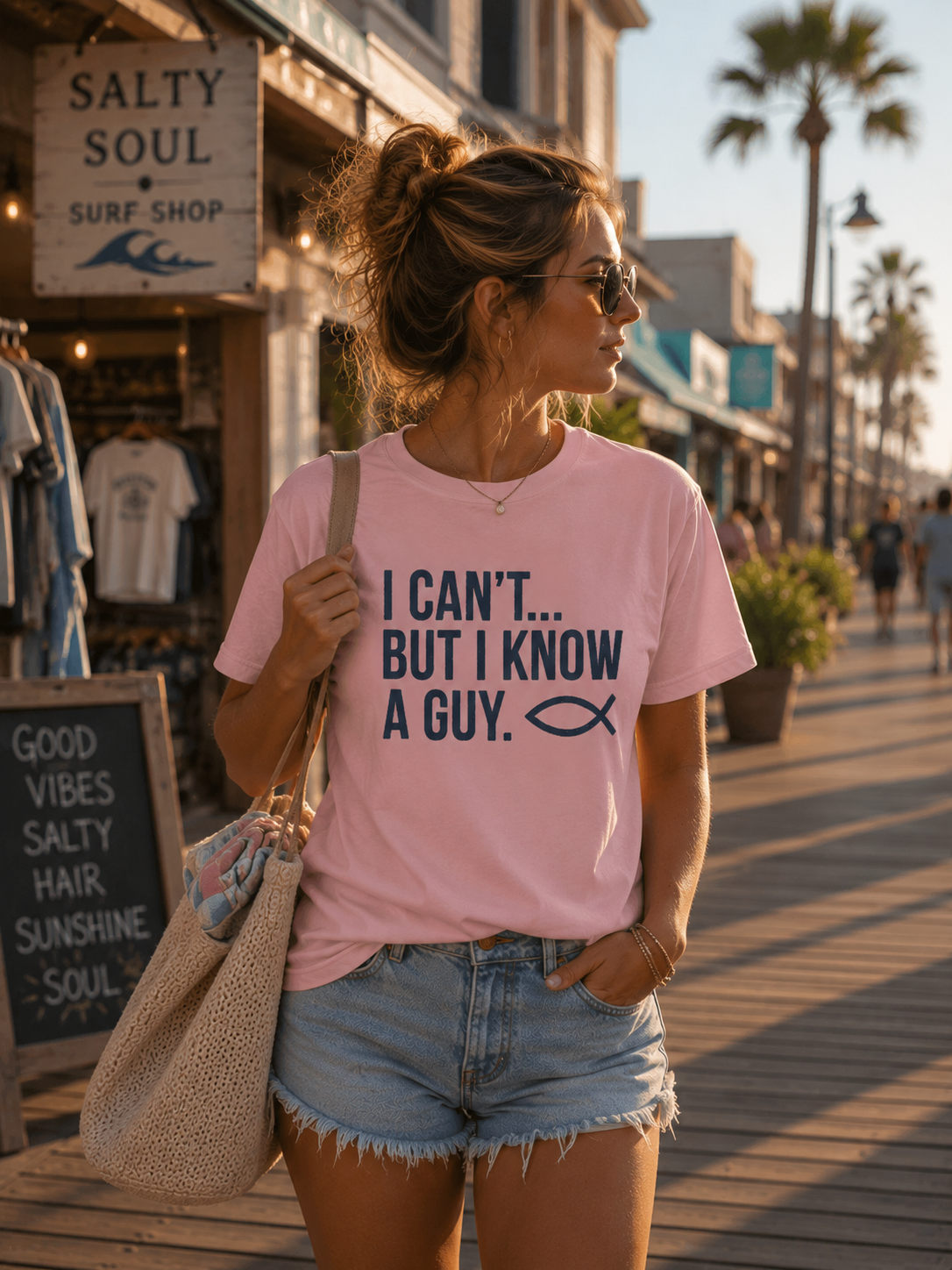 I Can’t… But I Know a Guy Christian T-Shirt | Faith Apparel | Salt & Anchor