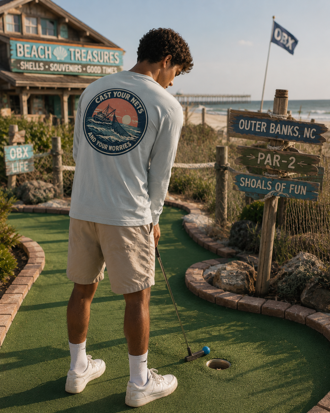 Cast Your Nets and Worries Long Sleeve