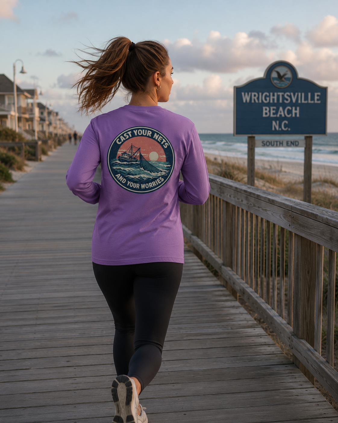 Cast Your Nets and Worries Long Sleeve